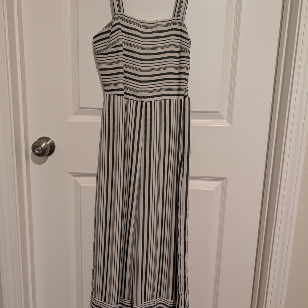 Striped Black and White Women's Dress